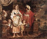 VERHAGHEN, Pieter Jozef Hagar and Ishmael Banished by Abraham oil on canvas